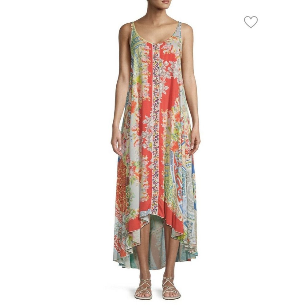 NWT Johnny Was Kara Floral Baroque High Low Dress - Picture 3 of 9